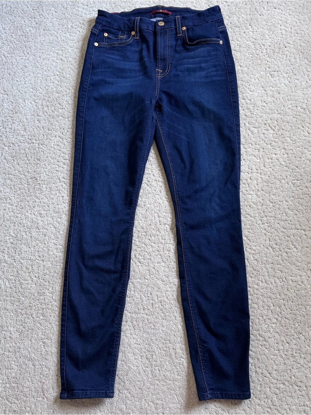 7 For All Mankind Women’s Jeans AU8113719A Slim Illusion Luxe Ankle Skinny 27